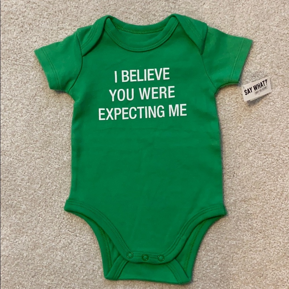 NWT Say What Bodysuit 3-6 mos